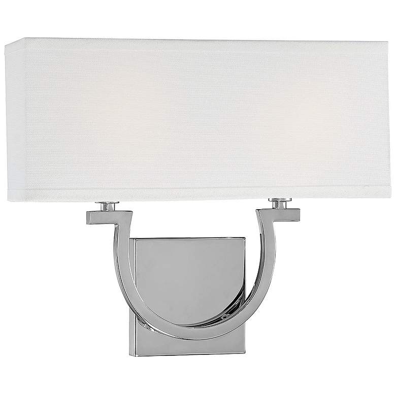 Image 3 Savoy House Rhodes 12" High Polished Nickel Wall Sconce more views