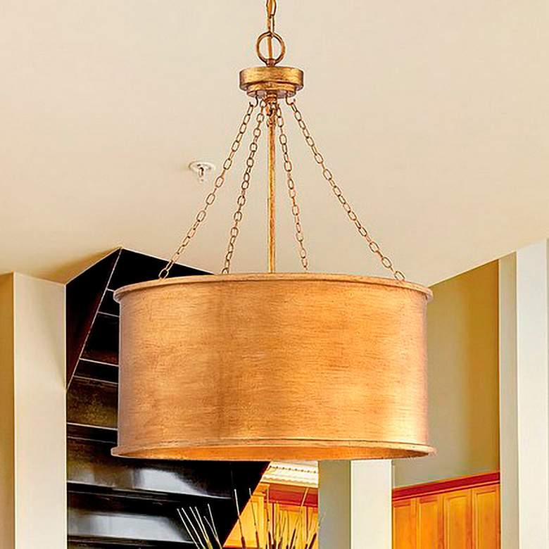 Image 1 Savoy House Rochester 19" Wide Gold Patina 4-Light Pendant