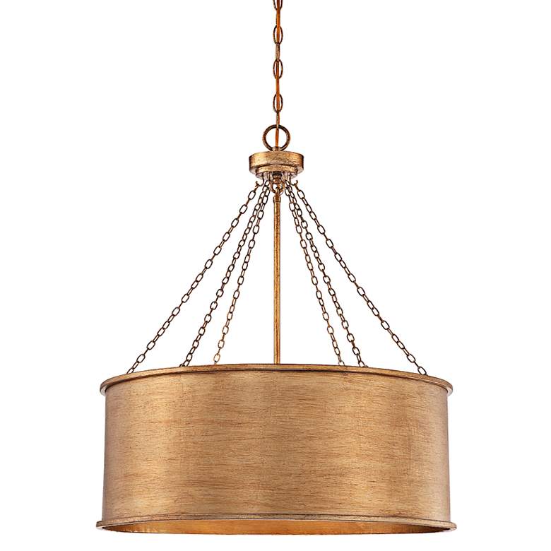 Image 3 Savoy House Rochester 25" Wide Gold Patina 6-Light Pendant