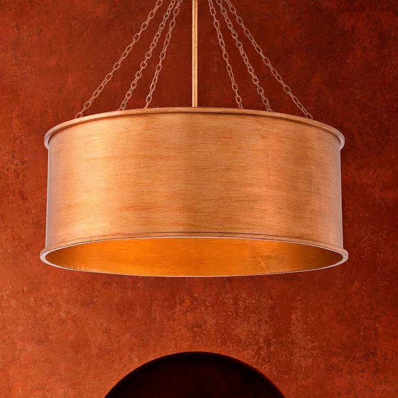 Image 2 Savoy House Rochester 25" Wide Gold Patina 6-Light Pendant