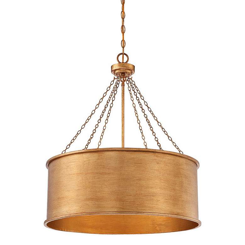 Image 6 Savoy House Rochester 25" Wide Gold Patina 6-Light Pendant more views