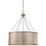 1_Savoy House Rochester 25" Wide Silver Patina Pendant Light