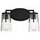 Savoy House Sacremento 8" High Black 2-Light Wall Sconce