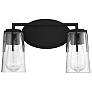 2_Savoy House Sacremento 8" High Black 2-Light Wall Sconce more views