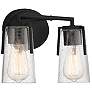 4_Savoy House Sacremento 8" High Black 2-Light Wall Sconce more views