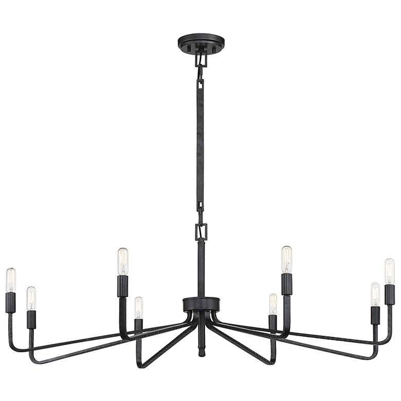 Image 4 Savoy House Salem 40" Wide Forged Iron 8-Light Chandelier more views