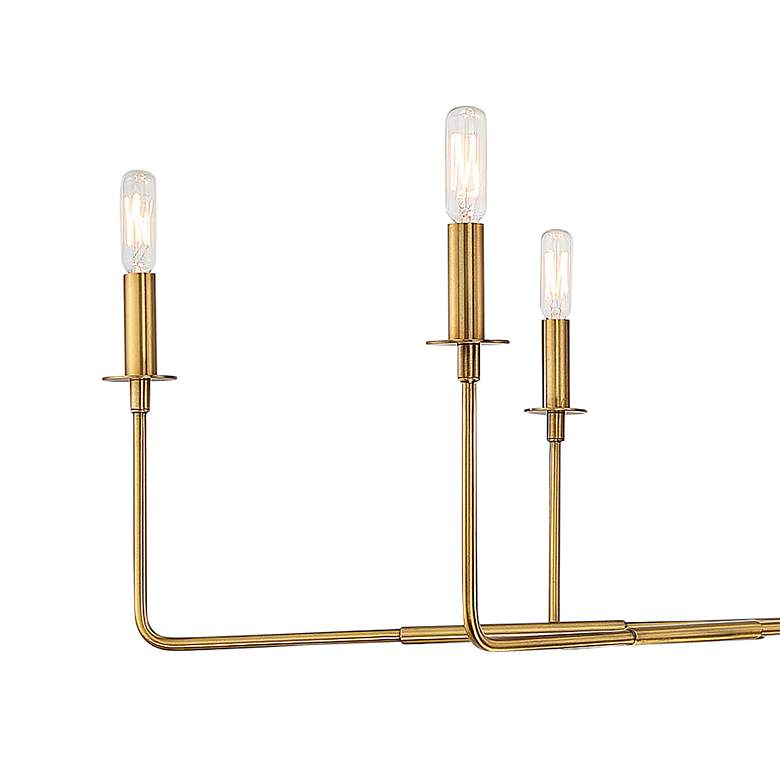 Image 2 Savoy House Salerno 42" Wide Warm Brass 6-Light Chandelier more views