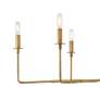 2_Savoy House Salerno 42" Wide Warm Brass 6-Light Chandelier more views