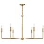 3_Savoy House Salerno 42" Wide Warm Brass 6-Light Chandelier more views