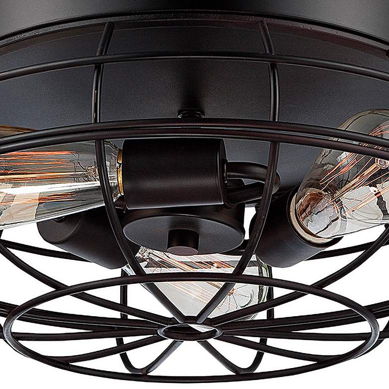Image 4 Savoy House Scout 15"W English Bronze 3-Light Ceiling Light more views