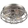 Thumbnail3 of Savoy House Scout 15"W Satin Nickel 3-Light Ceiling Light more views