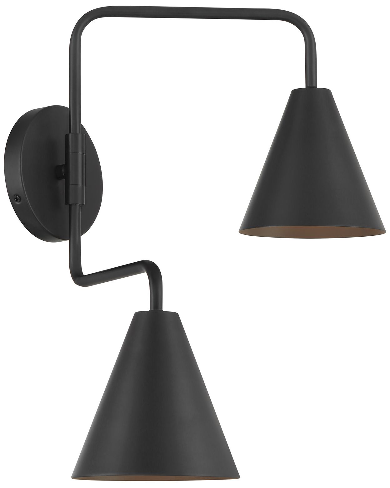 Thumbnail4 of Savoy House Serena 16 1/2"H Matte Black 2-Light Wall Sconce more views