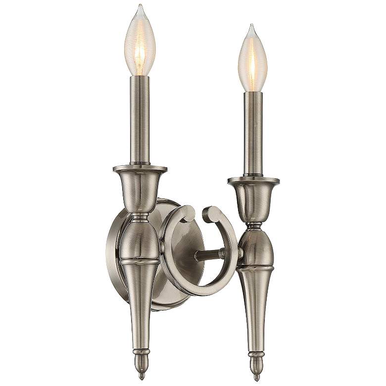 Image 1 Savoy House Shannon 16 1/4 inchH Polished Pewter Wall Sconce