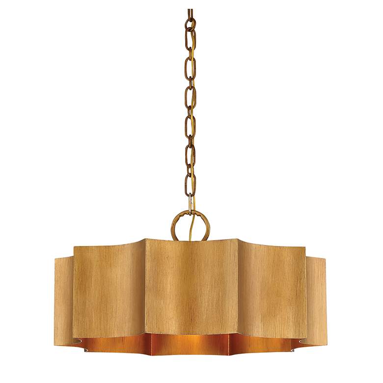Image 2 Savoy House Shelby 22 1/2" Wide Gold Patina 3-Light Pendant
