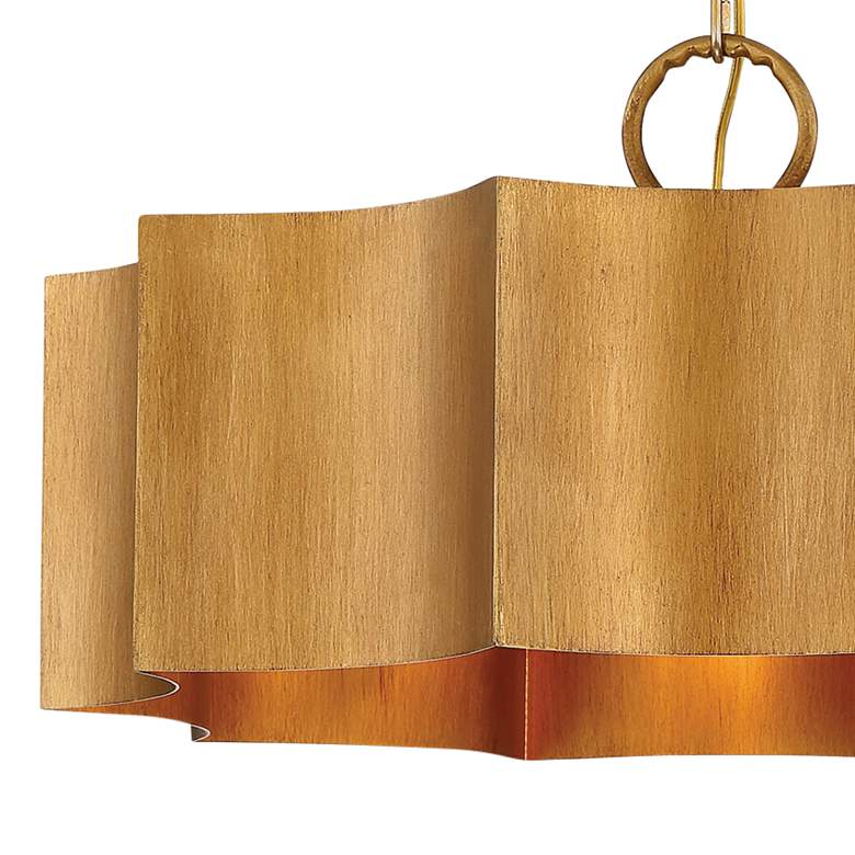Image 3 Savoy House Shelby 22 1/2" Wide Gold Patina 3-Light Pendant more views