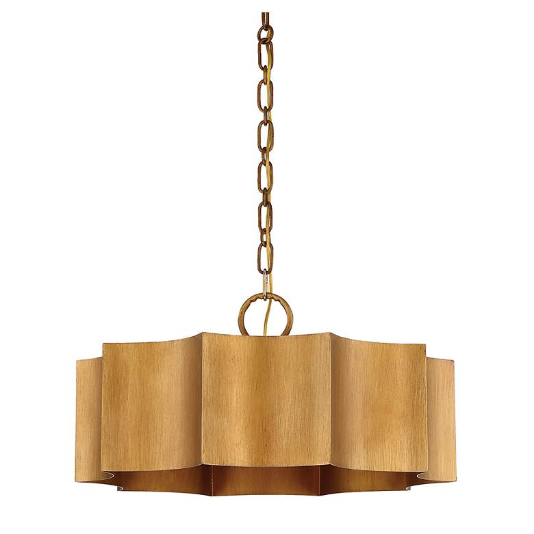 Image 4 Savoy House Shelby 22 1/2" Wide Gold Patina 3-Light Pendant more views