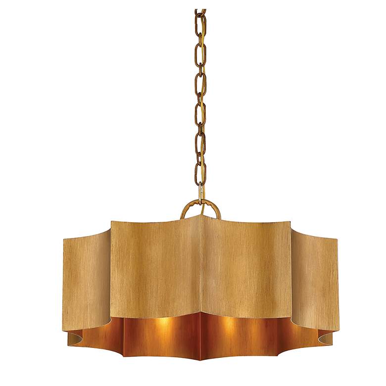 Image 7 Savoy House Shelby 22 1/2" Wide Gold Patina 3-Light Pendant more views