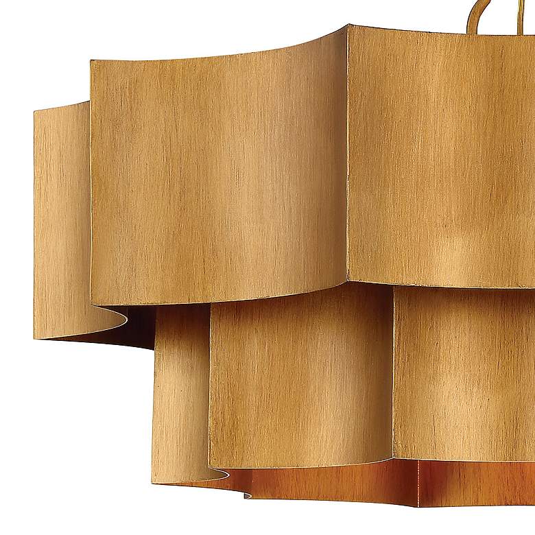 Image 4 Savoy House Shelby 30" Wide Gold Patina Pendant Light more views