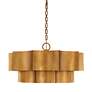 6_Savoy House Shelby 30" Wide Gold Patina Pendant Light more views