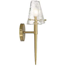 Image5 of Savoy House Shellbourne 16.5" High Warm Brass 1-Light Wall Sconce more views