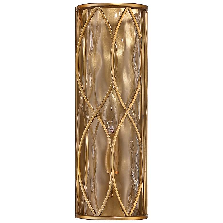 Image 3 Savoy House Snowden 14" High Burnished Brass Wall Sconce more views
