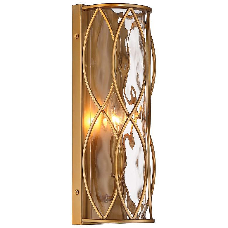 Image 5 Savoy House Snowden 14" High Burnished Brass Wall Sconce more views