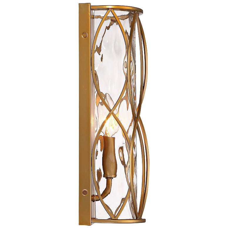 Image 6 Savoy House Snowden 14" High Burnished Brass Wall Sconce more views