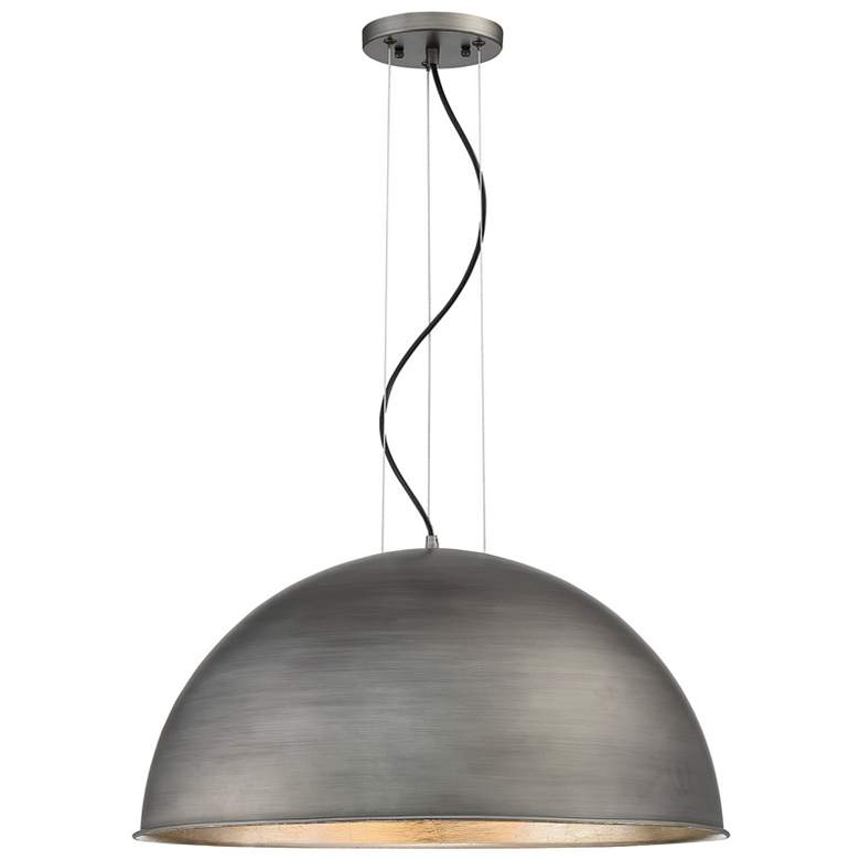 Image 1 Savoy House Sommerton 24" Wide Rubbed Zinc 3-Light Pendant