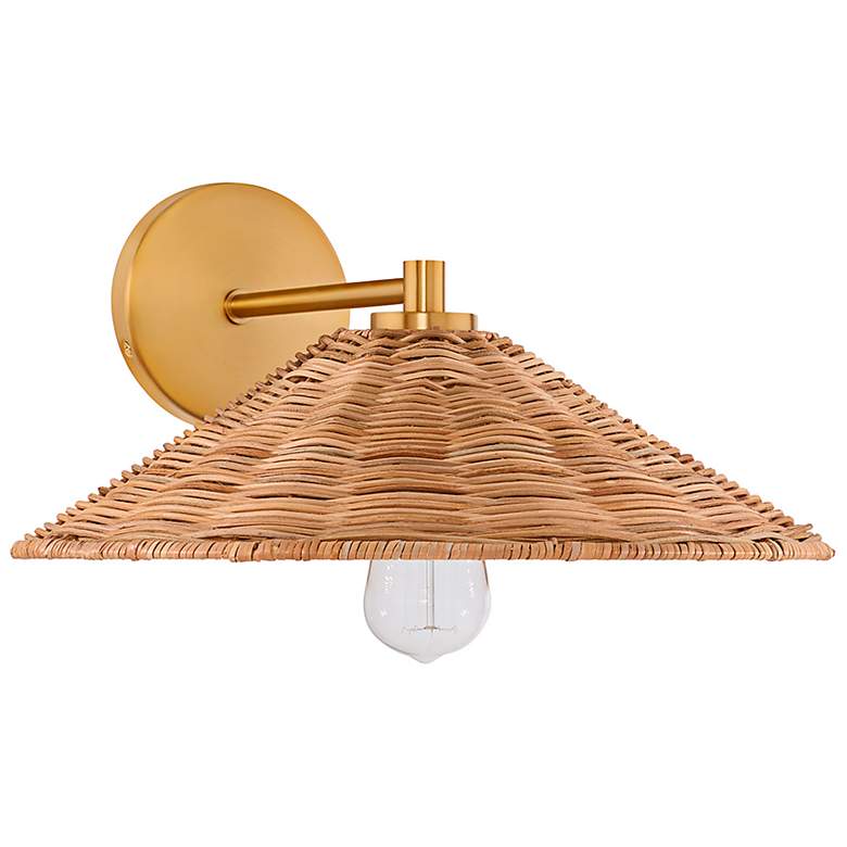 Image 3 Savoy House Soquel 7 1/2" High Natural Brass Wall Sconce more views