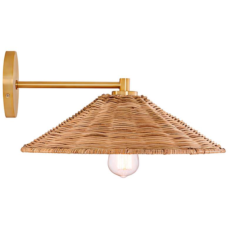 Image 6 Savoy House Soquel 7 1/2" High Natural Brass Wall Sconce more views