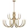 2_Savoy House Sorrento 42" Wide Noble Brass 6-Light Chandelier