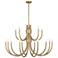 Savoy House Sorrento 42" Wide Noble Brass 6-Light Chandelier