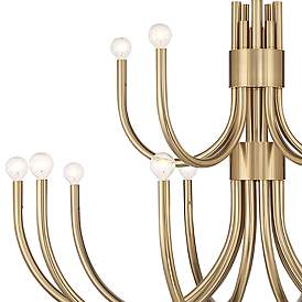 Image3 of Savoy House Sorrento 42" Wide Noble Brass 6-Light Chandelier more views
