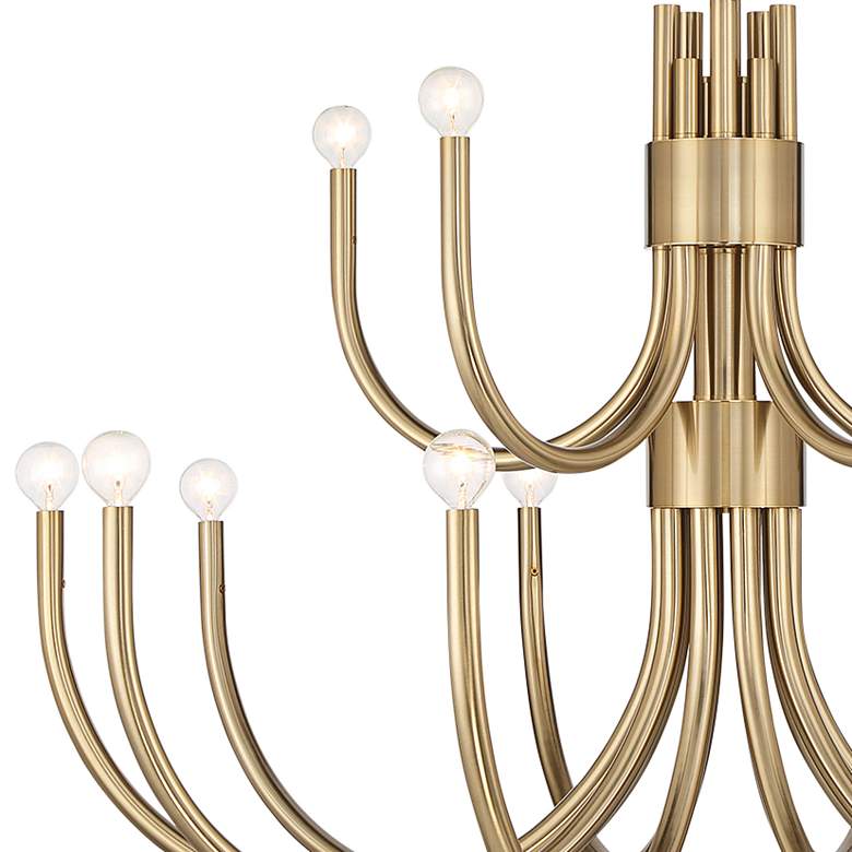 Image 3 Savoy House Sorrento 42" Wide Noble Brass 6-Light Chandelier more views