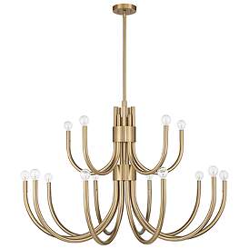 Image4 of Savoy House Sorrento 42" Wide Noble Brass 6-Light Chandelier more views