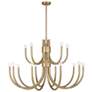 4_Savoy House Sorrento 42" Wide Noble Brass 6-Light Chandelier more views