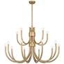 5_Savoy House Sorrento 42" Wide Noble Brass 6-Light Chandelier more views