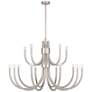2_Savoy House Sorrento 42"W Satin Nickel 15-Light Chandelier more views