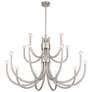 3_Savoy House Sorrento 42"W Satin Nickel 15-Light Chandelier more views