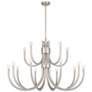 4_Savoy House Sorrento 42"W Satin Nickel 15-Light Chandelier more views