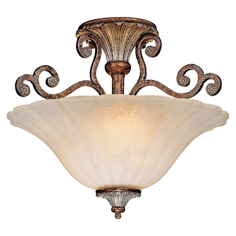 Image 1 Savoy House St Laurence 16" Wide Semiflush Ceiling Light