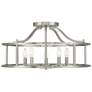 1_Savoy House Stockton 24"W Satin Nickel 5-Light Ceiling Light