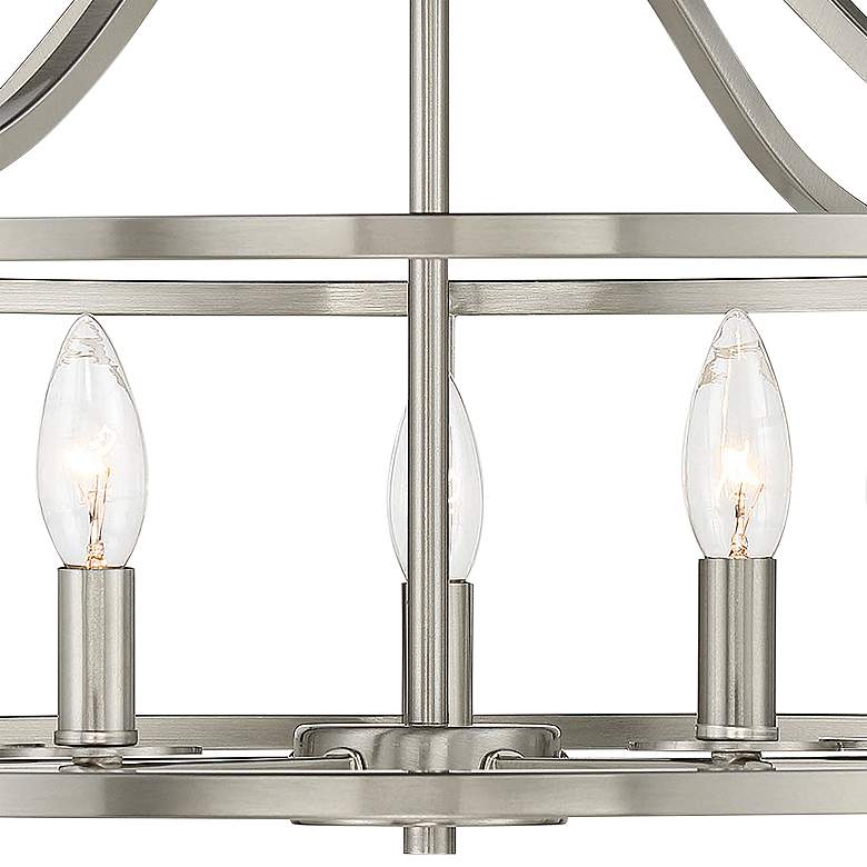 Image 2 Savoy House Stockton 24"W Satin Nickel 5-Light Ceiling Light more views