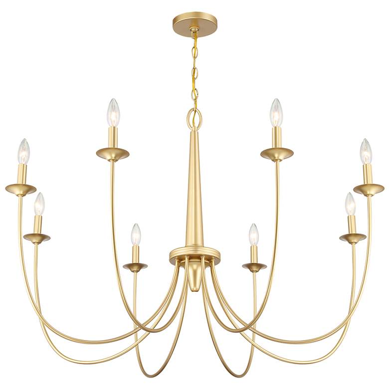 Image 4 Savoy House Stonecrest 42"W French Gold 8-Light Chandelier more views