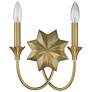 Thumbnail2 of Savoy House Sullivan 9" High Warm Brass 2-Light Wall Sconce more views
