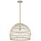 Savoy House Sussex 20"W Natural Rattan Dome Pendant Light