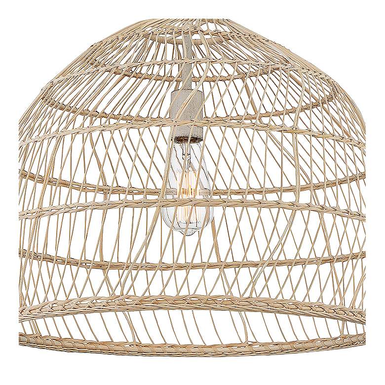 Image 3 Savoy House Sussex 20"W Natural Rattan Dome Pendant Light more views