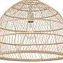 3_Savoy House Sussex 20"W Natural Rattan Dome Pendant Light more views
