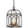 Savoy House Talbot 10" Wide English Bronze and Warm Brass 4-Light Pend