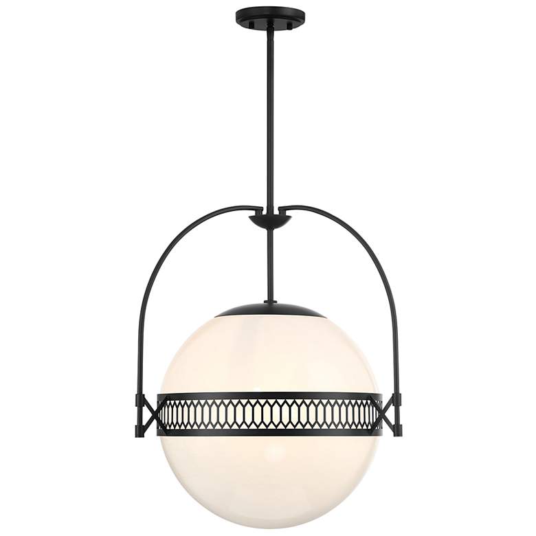 Image 1 Savoy House Thornhill 20" Wide Matte Black Pendant Light